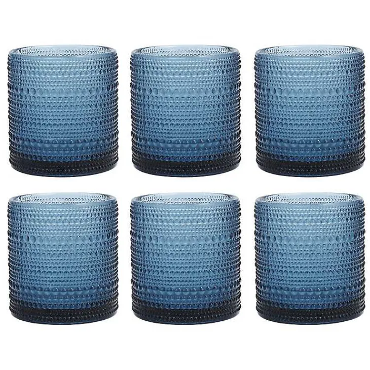 Kirklands Home Fortessa Storm Jupiter Short Glasses, Set of 6 Blue Discount