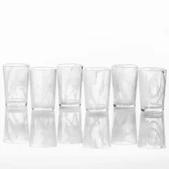 Kirklands Home Fortessa Swirl Tall Glasses, Set of 6 White Hot