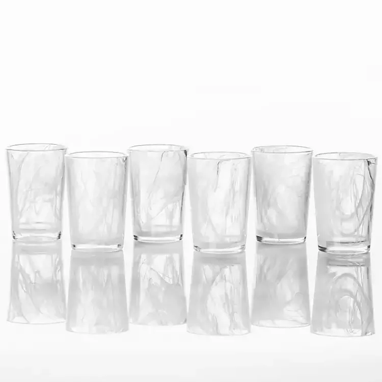 Kirklands Home Fortessa Swirl Tall Glasses, Set of 6 White Hot