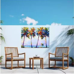 Kirklands Home Four Flamboyant Palms Outdoor Canvas Art Print Sale