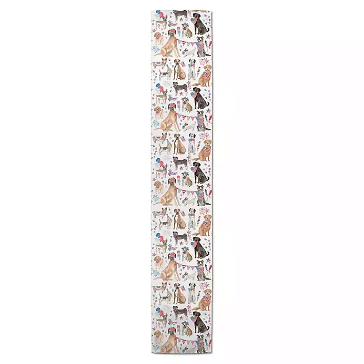 Kirklands Home Fourth of July Patriotic Pups Table Runner, 90 in. Sale