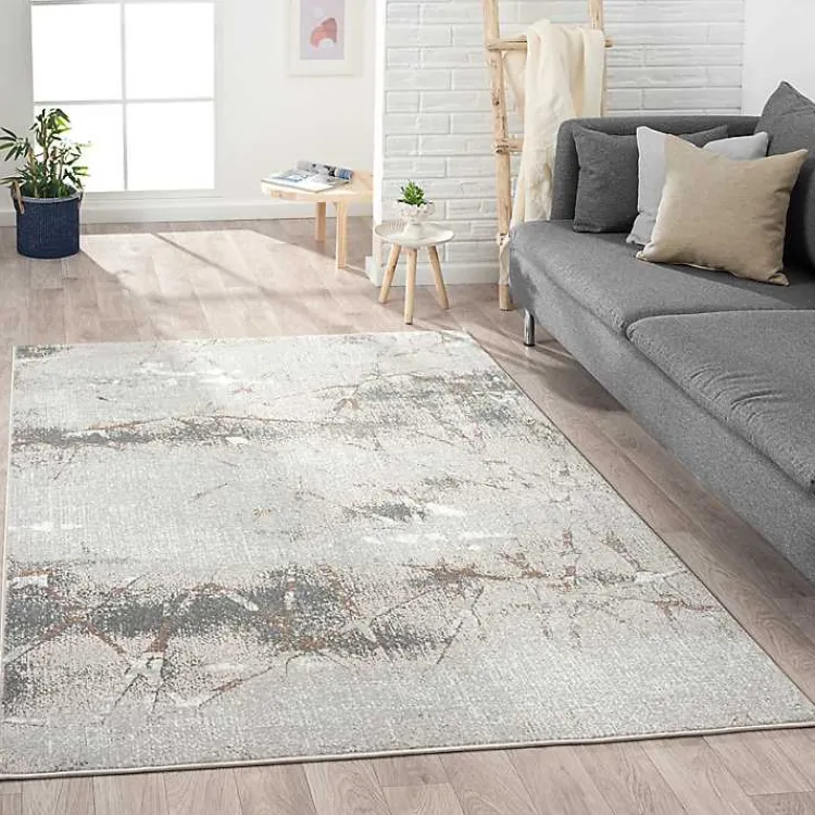 Kirklands Home Fractional Stone Area Rug, 7x9 Gray Best