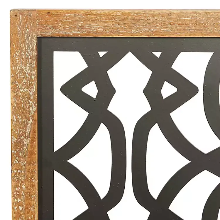 Kirklands Home Framed Matte Black Metal Wall Plaques, Set of 4 Best