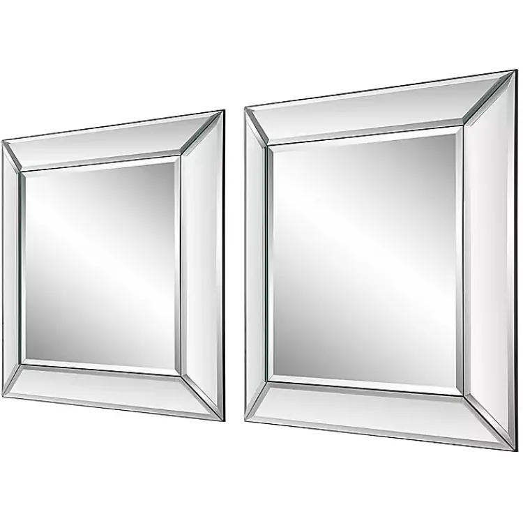 Kirklands Home Frameless Beveled Square Mirrors, Set of 2 Online
