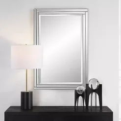 Kirklands Home Frameless Double Panel Wall Mirror