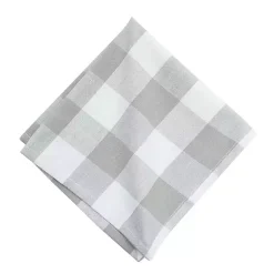 Kirklands Home Franklin Slate Gingham Napkins, Set of 6 Gray Online