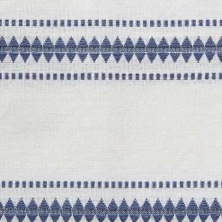 Kirklands Home French Zig Zag Stripe Table Runner, 72 in. Blue Outlet