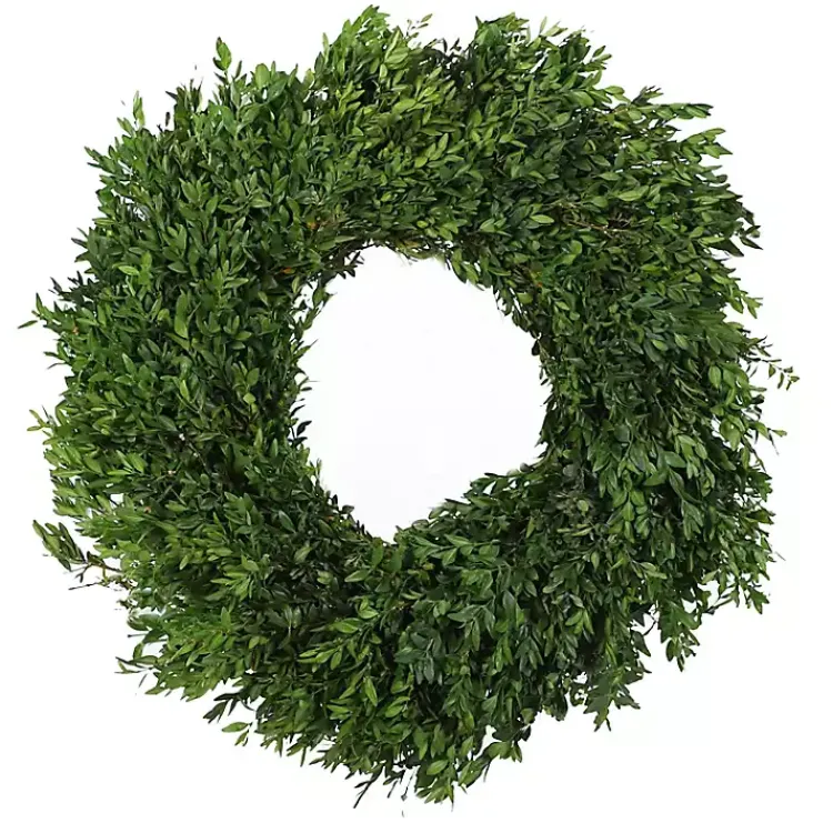 Fresh Christmas Wreaths & Greenery>Kirklands Home Fresh Cut Boxwood Christmas Wreath