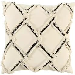 Pillows>Kirklands Home Fringe Stitched Lattice Throw Pillow