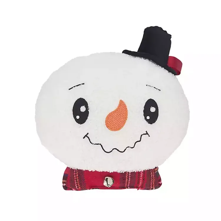 Christmas Pillows>Kirklands Home Frosty Snowman Double Sided Pillow White