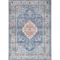 Kirklands Home Fulton Medallion Area Rug, 5x7 Blue Sale