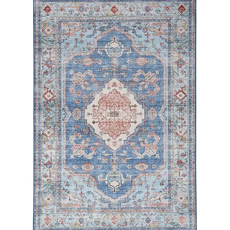 Kirklands Home Fulton Medallion Area Rug, 5x7 Blue Sale