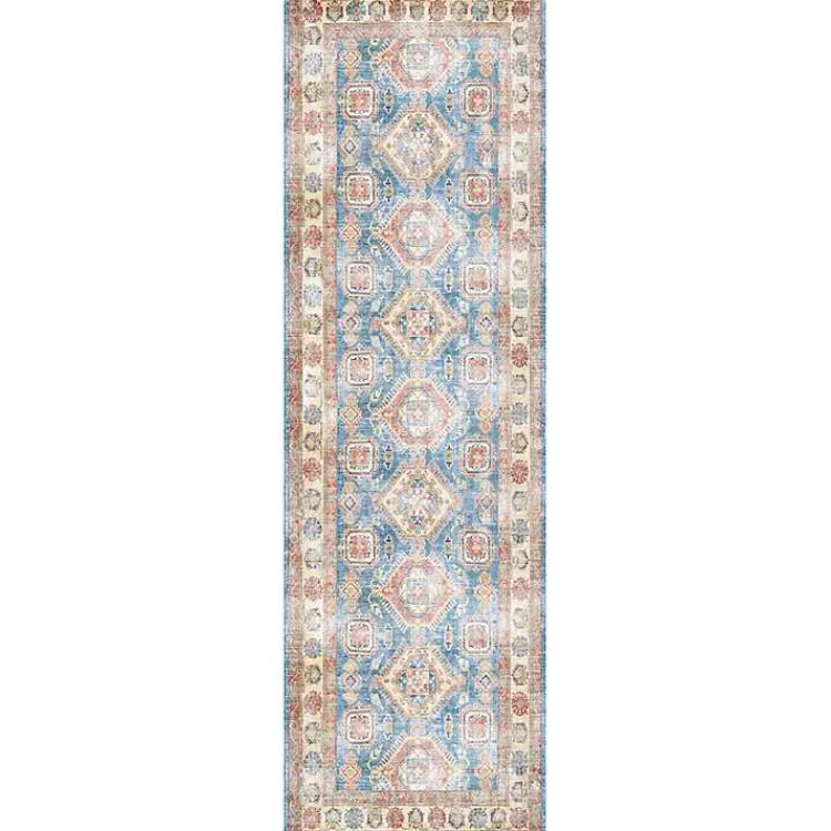 Kirklands Home Fulton Vintage Medallion Runner, 2x7 Blue Sale
