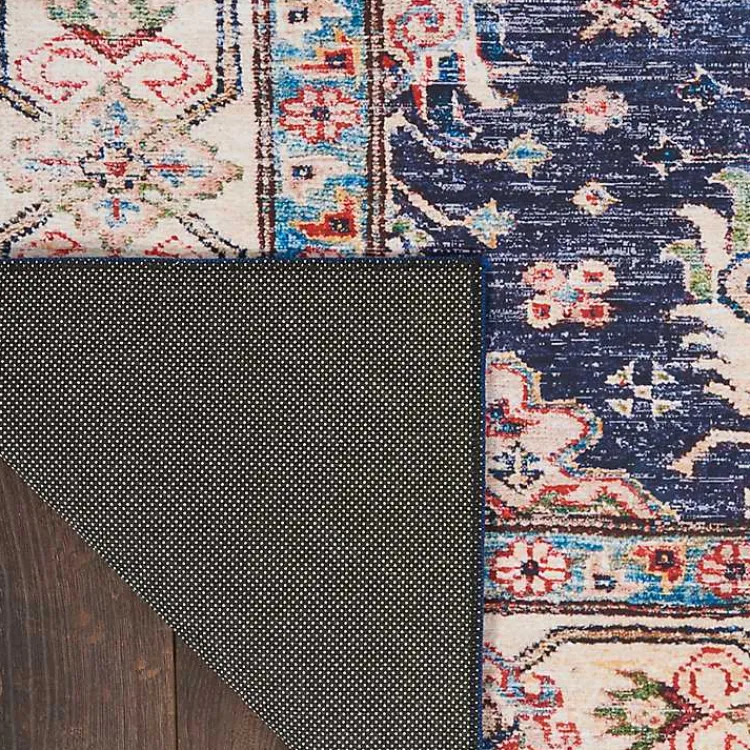 Kirklands Home Fulton Navy Medallion Runner, 2x7 Blue