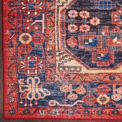 Kirklands Home Fulton Red Botanical Area Rug, 5x7 Discount