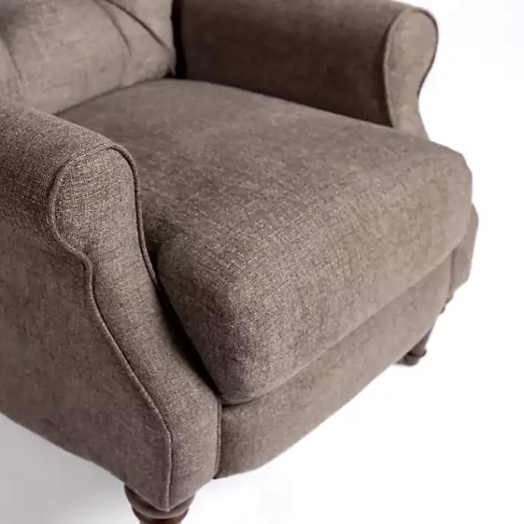 Kirklands Home Gabor Ash Tufted Upholstered Recliner Gray Best