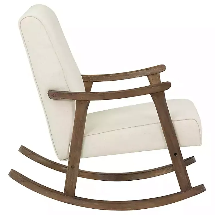 Kirklands Home Gainsborough Upholstered Rocking Chair Ivory Hot
