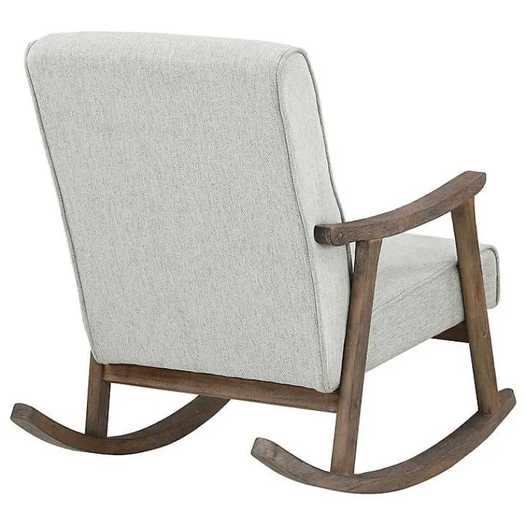 Kirklands Home Gainsborough Smoke Upholstered Rocking Chair Gray Clearance