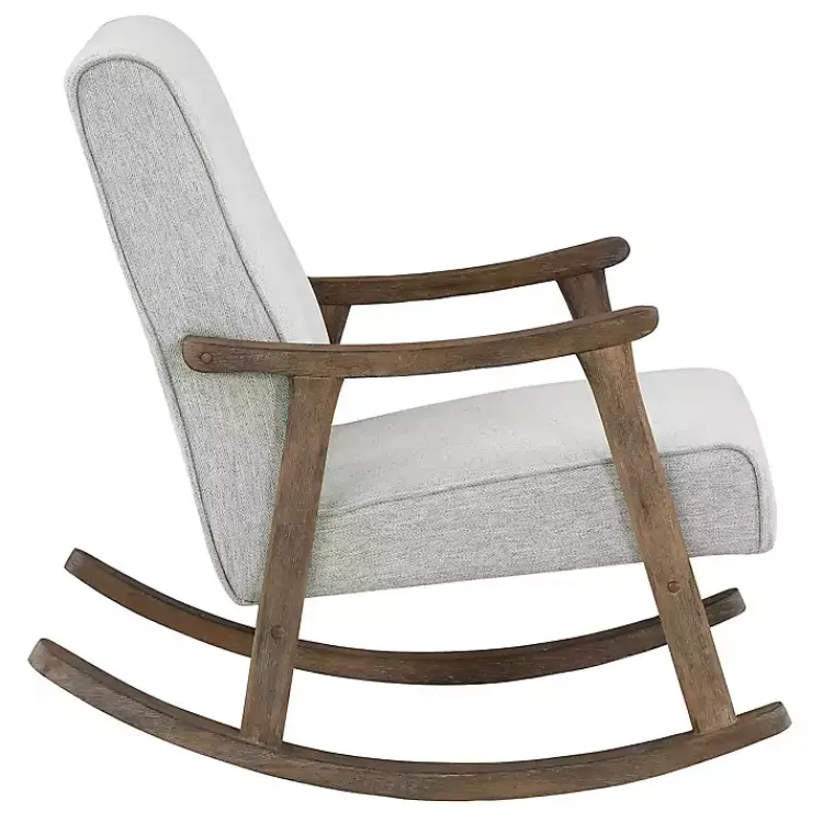 Kirklands Home Gainsborough Smoke Upholstered Rocking Chair Gray Clearance