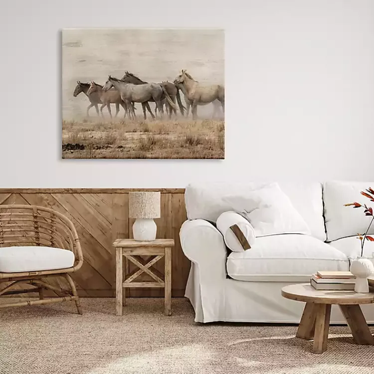 Kirklands Home Galloping Horse Herd Canvas Art Print, 48x36 in. Discount