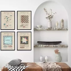 Kirklands Home Game Boards Patents Framed Art Prints, Set of 4 Sale