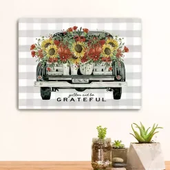 Fall>Kirklands Home Gather and Be Grateful Truck Canvas Art Print