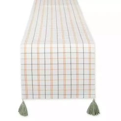 Kirklands Home Gather with Pumpkin Harvest Table Runner White Sale