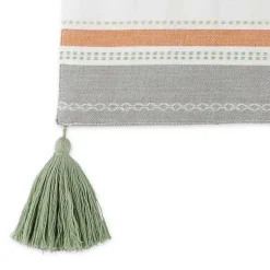 Kirklands Home Gather with Pumpkin Harvest Table Runner White Sale