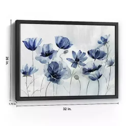 Kirklands Home Gentian Awakening Framed Canvas Art Print New