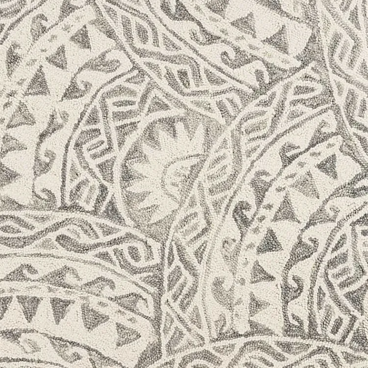Kirklands Home Geometric Round Waves Area Rug, 6 ft. Clearance