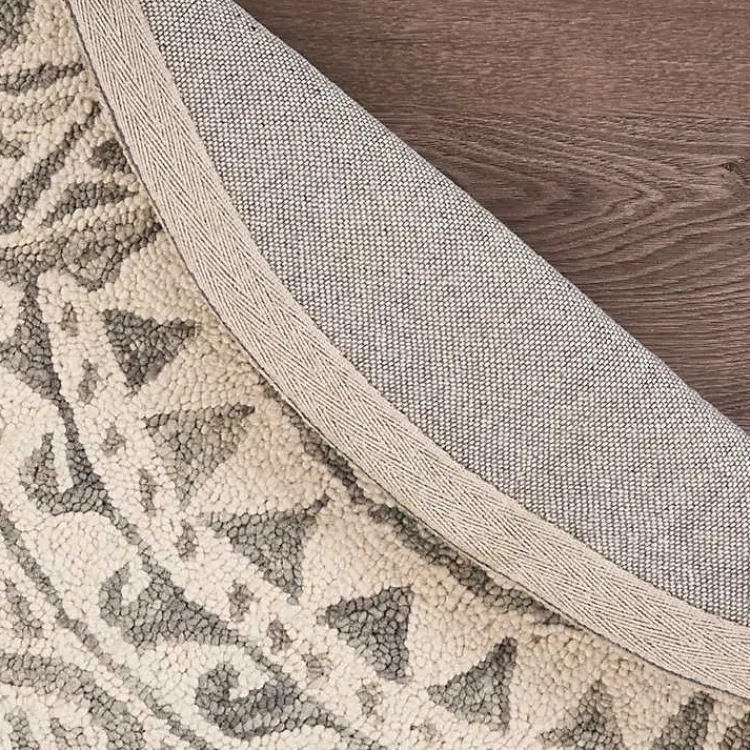 Kirklands Home Geometric Round Waves Area Rug, 6 ft. Clearance