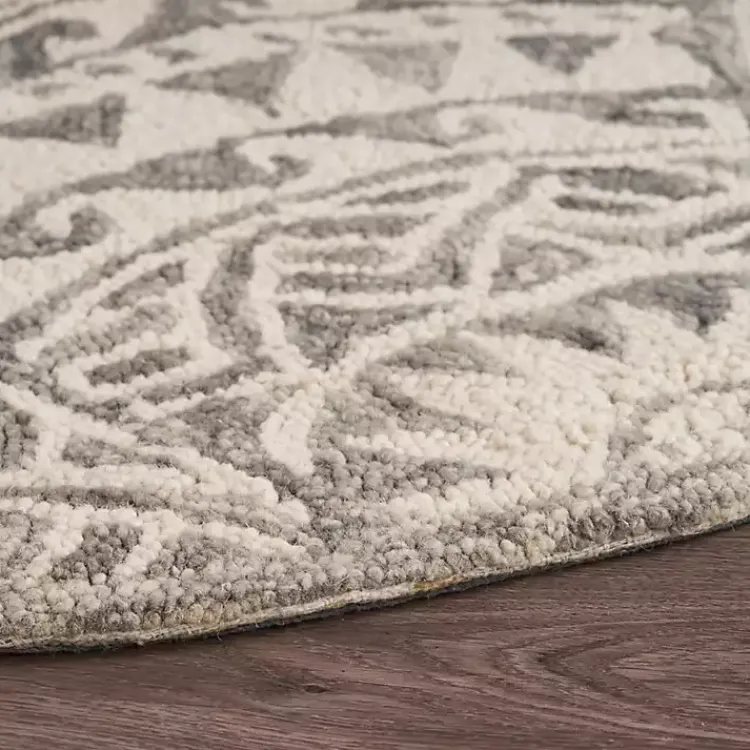 Kirklands Home Geometric Round Waves Area Rug, 6 ft. Clearance