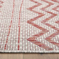 Kirklands Home Geometric Stripe Sun Shower Outdoor Area Rug, 5x8 Discount