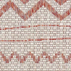 Kirklands Home Geometric Stripe Sun Shower Outdoor Area Rug, 7x9 Hot