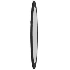 Kirklands Home George Ridged Oval Wall Mirror Black Hot