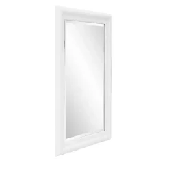 Kirklands Home George Ridged Rectangular Wall Mirror White Sale