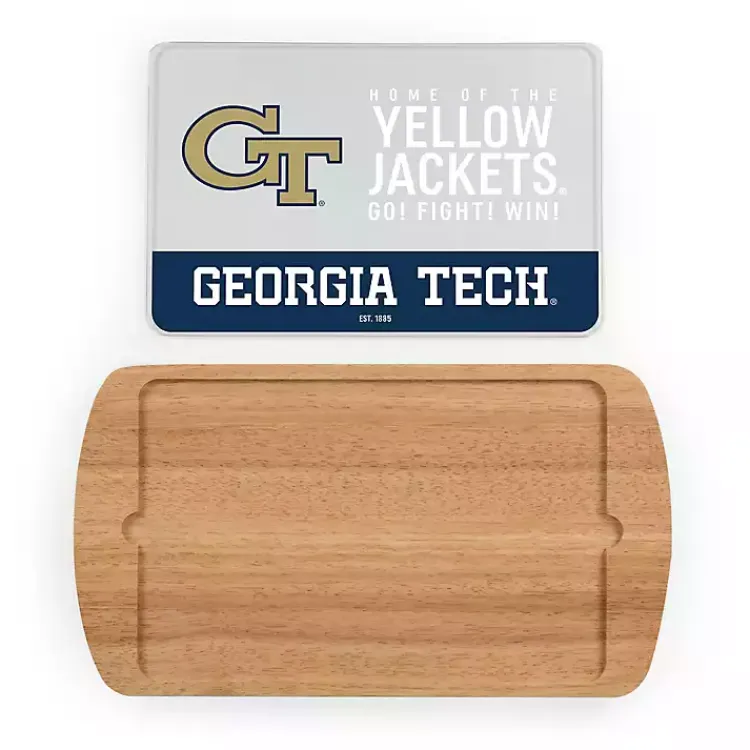 Kirklands Home Georgia Tech Wood and Glass Serving Board Clearance