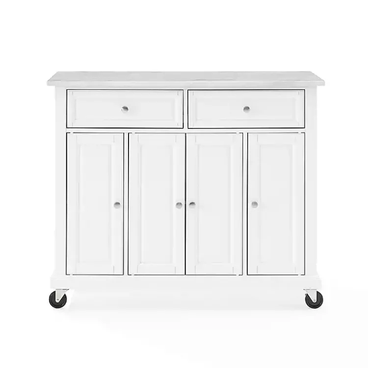 Kirklands Home Gia All Marble Kitchen Island White Discount
