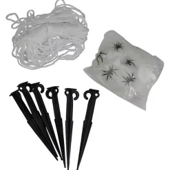 Halloween>Kirklands Home Giant Spider Web Outdoor Halloween Decoration White