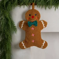 Christmas Stockings & Stocking Holders>Kirklands Home Gingerbread Christmas Stocking Brown