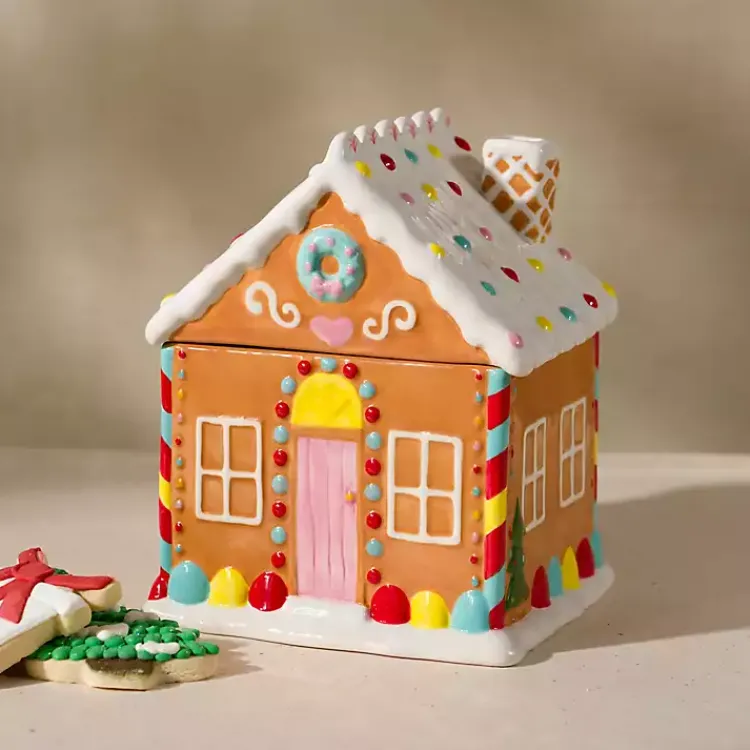 Kirklands Home Gingerbread House Ceramic Cookie Jar Sale