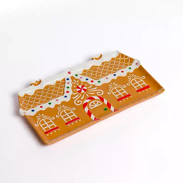 Kirklands Home Gingerbread House Serving Platter Brown Online