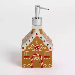 Kirklands Home Gingerbread House Soap Dispenser Brown Online