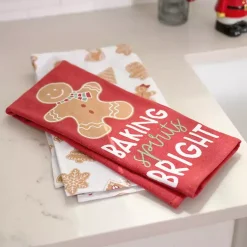 Kirklands Home Gingerbread Kitchen Towels, Set of 2 Discount