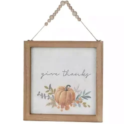 Fall>Kirklands Home Give Thanks & Be Grateful Wall Plaques, Set of 2