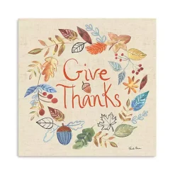 Fall>Kirklands Home Give Thanks Fall Wreath Canvas Art Print