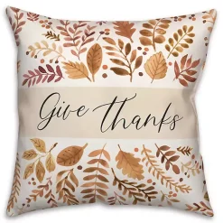 Fall>Kirklands Home Give Thanks Outdoor Throw Pillow