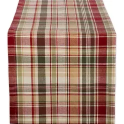 Kirklands Home Give Thanks Plaid Table Runner, 72 in. Clearance