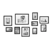 Kirklands Home Glam Black 10-pc. Gallery Wall Frame Set New