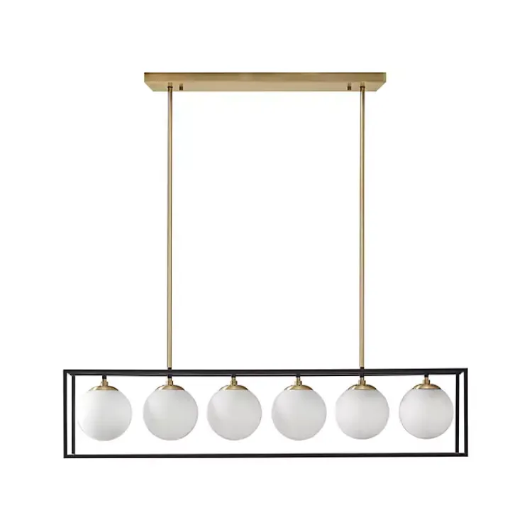Kirklands Home Glass Globes Rectangle Chandelier Best